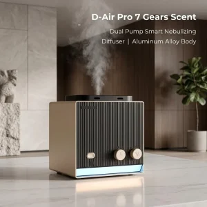 Factory Direct Luxury Aluminum Smart Diffuser Bluetooth WiFi Dual Pump Essential Oil Diffuser