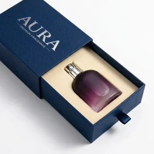 Factory Direct Sales Personalized Perfume Packaging Set Rigid Cardboard Drawer Gift Packaging Box With Ribbon