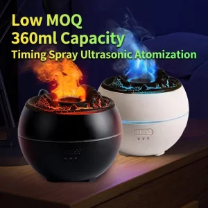 Factory OEM Guangdong Household Aroma Diffuser Desktop Timing Spray Ultrasonic Atomization 360ml Capacity Simulation