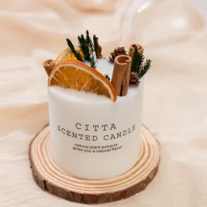 Factory OEM Private Label Scented Candles Natural Soy Wax Real Dried Floral Herb Decor Aroma Candle Wedding Favor
