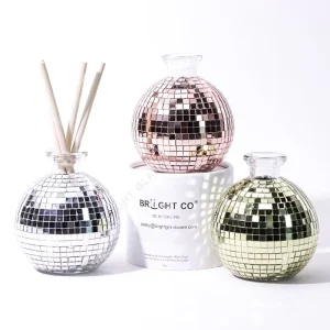 Factory Refillable Empty Glass Reed Diffuser Bottle 250ml with Box Packaging