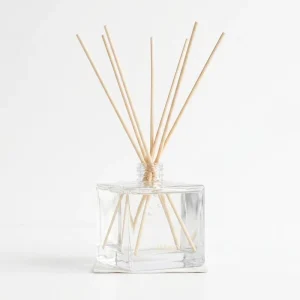 Factory Simple Design Square Glass Bottle Reed Diffuser 500ml Thick Wall Square Glass Container