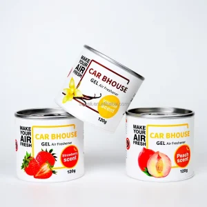 Factory Supply Car Fragrance Peach Car Perfume Durable Fragrance Accessories Gel Air Freshener