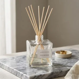 Factory Supply Dustproof Cap Neutral Empty Reed Diffuser Glass Bottle 500ml