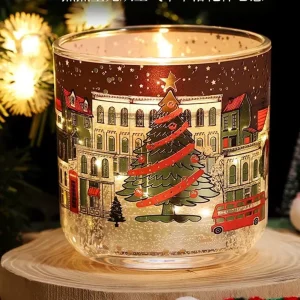 Factory in Stock Supply London Street View Glass Masha Ping for Candle Light Control Heat Induction Holiday Gift Scented Candle