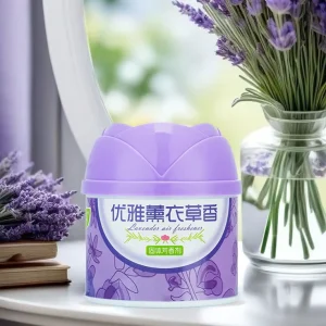 FangPai Solid Lavender Fragrance Deodorizing Air Freshener 105g Algae Gel Scented Perfume for Home Car Use Pet Odor