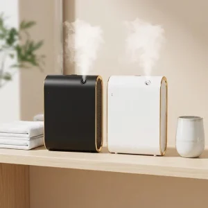 Fanluosen Portable Tabletop Aroma Essential Oil Diffuser Machine Luxury Decorative Wireless Control Oil Scent Diffuser Machine
