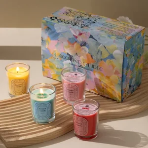 Fashionable Scented Candles Large Pillar Scented Candles Cotton Wick Eucalyptus Soy Wax Scented Candles