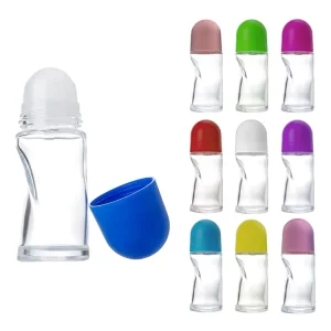 Fast Shipping Made in China Cylinder Glass Roll On Perfume Bottle 50ml Custom Color