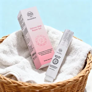 Fermented Salmon DNA PDRN Anti Redness Gel for Irritated Damaged Sensitive Rosacea Skin Soothing Hydration and Barrier Repair