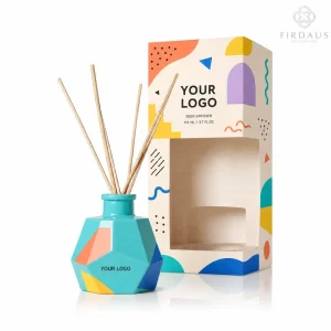 Firdaus Hotel Luxury Reed Diffuser Bottle Home Aroma Fragrance Decoration Glass Container for Resort Spa Hospitality