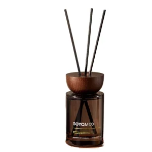 Fire Free Rattan Reed Diffuser Set Wooden Cover Aromatherapy Ornaments Home Long Lasting Essential Oil Fragrance 60 90 Flower