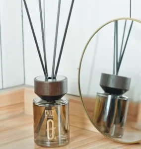Fireless Glass Reed Diffuser Set with Essential Oil for Home Use