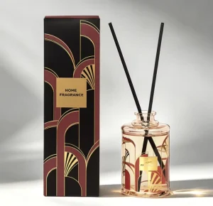 Fireless Reed Diffuser Art Realm Series Red Wine Noble Fragrance All Season Luxury Home Bedroom Decor Ornament