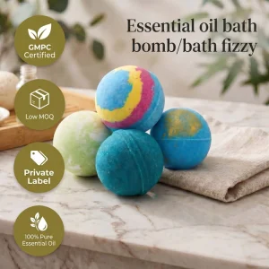 Fizzy Bath Bomb Gift Set Aromatherapy Spa Bath Bombs 100 150g Essential Oil Bulk OEM Private Label