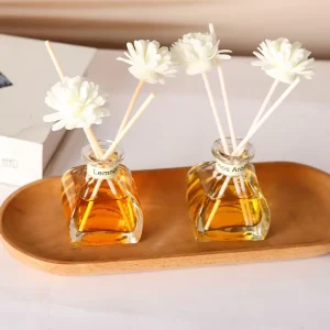 Flameless Aromatherapy Empty Aroma Diffusion Glass Reed Diffuser Bottle