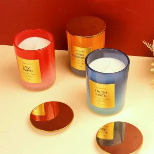 Flameless Handmade Modern Scented Soy Wax Aromatherapy Candle Luxury Home Fragrance Holiday Christmas Environment Friendly