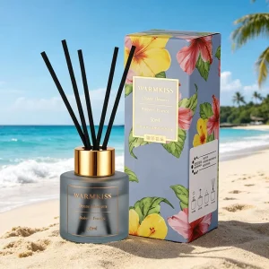 Flameless Reed Diffuser Set with Aromatherapy Sticks for Bedroom, Bathroom, Hotel, and Home