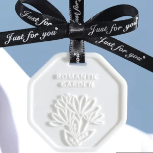 Floral Embossed Aromatherapy Plaster Tablets Hanging Scented Diffuser for Closet and Car Fragrance Product