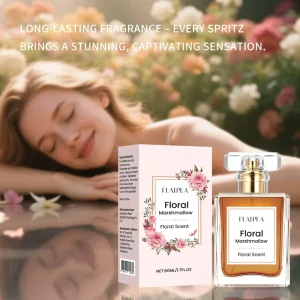 Floral Marshmallow Perfume Spray Sweet Gourmand Floral Scent with Vanilla Musk Amber 50ml 1.7FL.oz