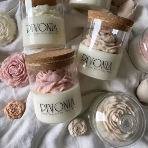 Flower Shape Rose Scented Candles Luxury Atmosphere Valentine’s Day Gift Aroma Custom Fragrance