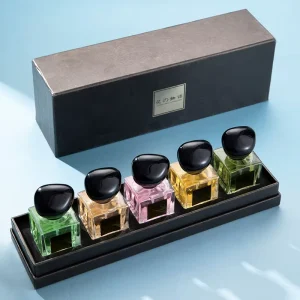 Flower Story 5 Pcs Perfume Gift Set Unisex Light Scent Long Lasting Popular Fragrance For Men & Women