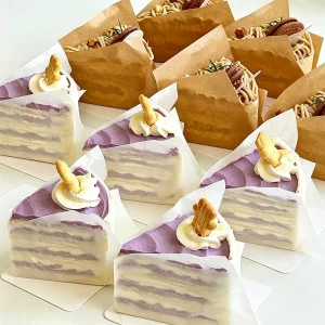 Food Grade Greaseproof Baking Paper Sheets 15x15cm 18x18cm Brown White for Cake Cookie Packaging