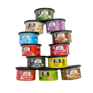 For FL311 Custom Logo Jasmine Scent Fashionable Gel Car Freshener with Natural Evaporation in Wooden Can