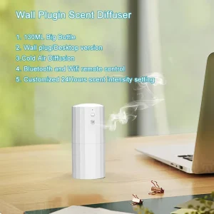 For ND130 Plug in Smart Scent for Controlled Mini Essential Fragrance Diffuser for Hotel Use 1 Year Battery Included