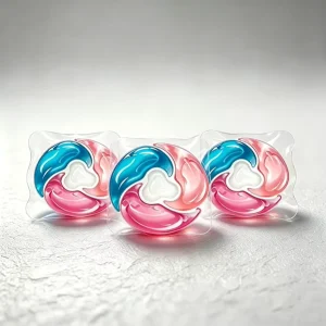 Four chamber Eco Friendly Disposable Long lasting Floral Scent Fragrance Gel Laundry Pods for Apparel