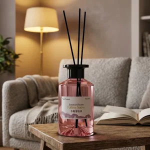 Fragrance Decor for Hotels Resorts Long Lasting 200ml Eco Friendly Liquid Flameless Reed Diffuser Set Aromatherapy Oil Air