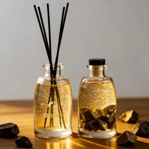 Fragrance Glass Diffuser Bottles Diffuser Jars with Cork Set 250ml 8 Ounce Fragrance Accessories Use for DIY Replacement