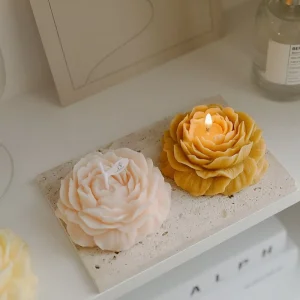 Fragrance Souvenir Peony shaped Soy Wax Handmade Candle Decoration Atmosphere Gift Mother’s Day Creative Scented Candle