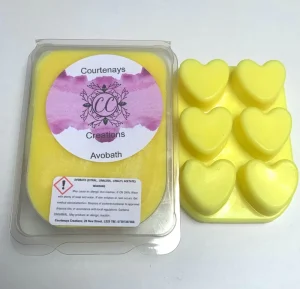 Free Sample 6 Cell Heart Clamshell Wax Melts Packaging