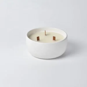 Free Sample Custom Luxury Large Private Label Soy Wax 3 Wick Scented Candles Jars Ceramic Wooden Wick Candle