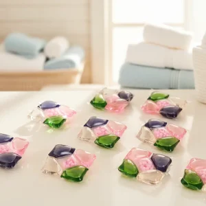 Free Samples 5 in 1 Water Soluble Laundry Pods Fruit Fragrance FRagrance 8g Beads Bulk Gel Shape for Apparel Factory