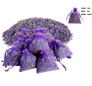 Fresh Dried Lavender Scented Sachet Bags Empty Sachet Bags with Buds and Flowers Fragrant Lavender Sachets