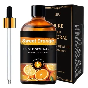 Fresh Fruity Brightening Cold Pressed 100% Pure Sweet Orange Essential Oil 100ml Bulk Fragrance Bath Skin Care