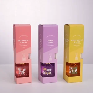 Fresh Home Perfume Reed Diffuser Set No Flame Essential Oil Scent Long Lasting Holiday Fragrance Handmade Aromatherapy Glass Jar