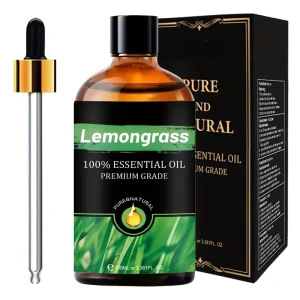 Fresh Invigorating Cold Pressed 100% Pure Lemongrass Essential Oil Eco-Friendly 100ml Bulk Fragrance Massage Hair Care