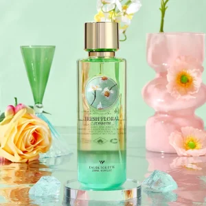 Fresh Ocean Breeze Mediterranean Series 230ml Blue Gradient Glass Bottle EDT Long Lasting Body Mist Spray for Lady Women Perfume
