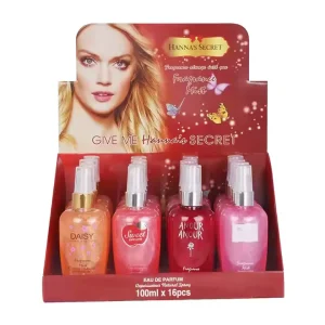 Fruit & Flower 100ML Body Mist Perfume with Sparkling Powdery Floral Scent Long Lasting Unisex Spray