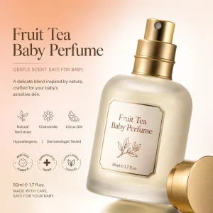 Fruit Tea Baby Perfume 50ml Hypoallergenic Alcohol-Free Gentle Fragrance for Infants and Young Children