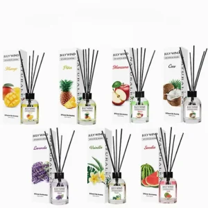 Fruit and Floral Scent Flameless Reed Diffuser for Home