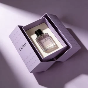 GOTOP Double Door Perfume Box Magnetic Closure Velvet Lining Recyclable Luxury Shockproof Gift Embossing Matt Lamination