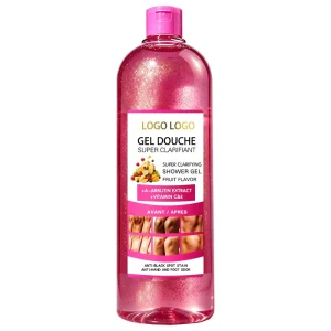 Gel Natural Collagen Scrub Body Wash Exfoliating Arbutin Skin Whitening Shower Gel for Brightening Body Cleansing