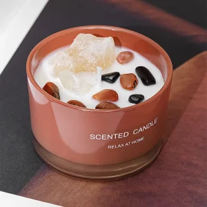 Gemstone Scented Candle Luxury Scented Candles Home Fragrance Soy Wax Aromatherapy Candle Gift Set