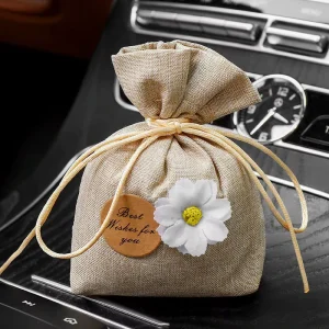 Gift Custom Scented Fragrance Sachet Air Fresheners Car Freshener Traditional Perfume Sachet With Linen Bag Pouches