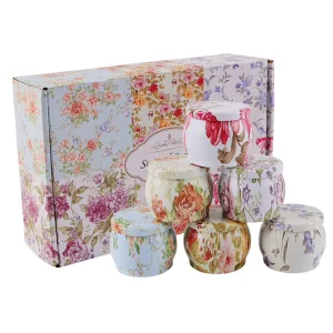 Gift Set Tin Jar Aromatherapy Air Fresh Private Label Customization Scented Candle Perfume Gift Set