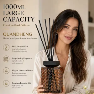 Gift Stores Reed Diffusers 1000ml 500ml Reed Diffuser Bottle Aromatherapy Reed Diffuser for Office Home Fragrance